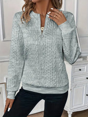 Elegancki stylowy sweter z dzianiny