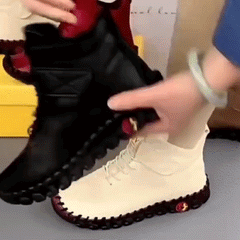 Damskie Aksamitne Buty Za Kostkę