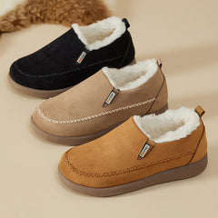 [35-41]Nowe zimowe damskie aksamitne buty śniegowe z grubą podeszwą i wykończeniem antypoślizgowym