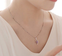 🎁🌊Zestaw upominkowy Heart of the Ocean (naszyjnik w kształcie serca + bransoletka)