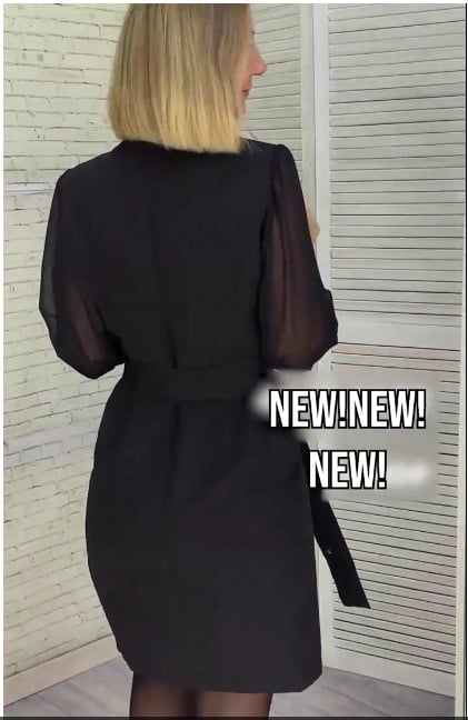 Dzielniczka damska sekina dzielona z dekoltem w szpic ✨