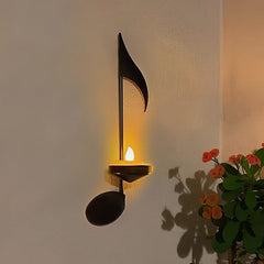Czarny kinkiet Music Note