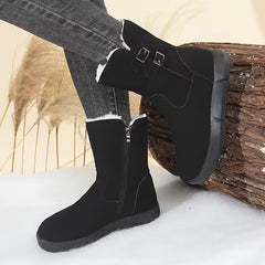 Damskie botki na grubej platformie