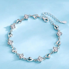 🎁🌊Zestaw upominkowy Heart of the Ocean (naszyjnik w kształcie serca + bransoletka)