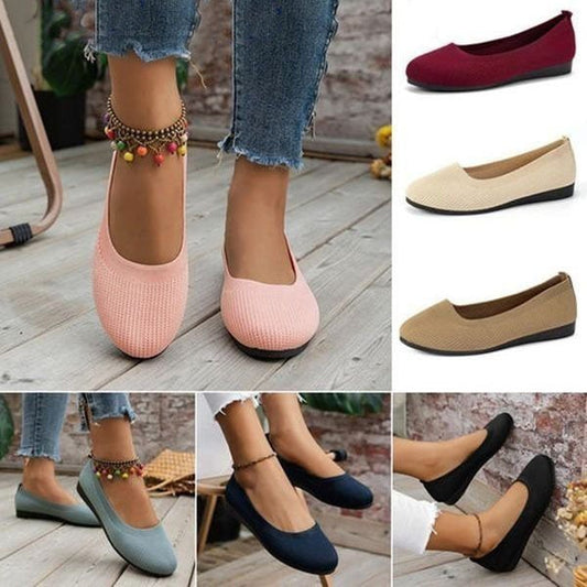 Damskie wygodne, oddychające, wsuwane buty antypoślizgowe z podparciem łuku stopy