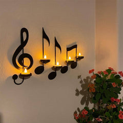 Czarny kinkiet Music Note
