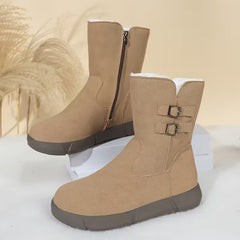 Damskie botki na grubej platformie