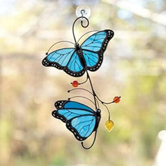 Witraż Monarch Butterfly Wystrój okna ze szkła