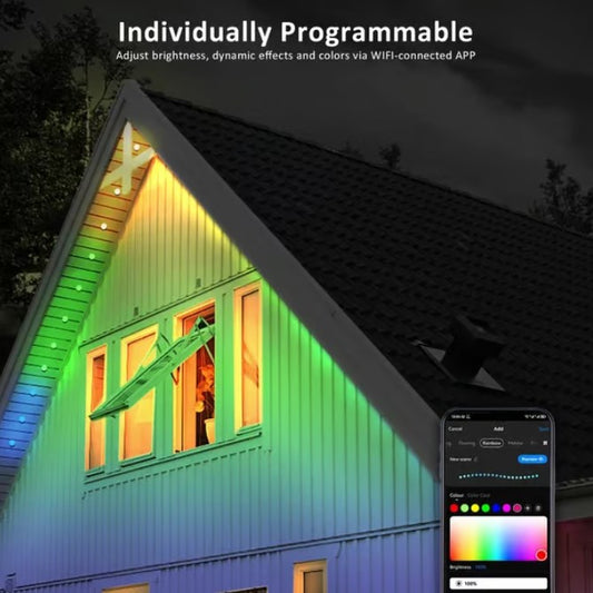 ⏰Last Day Clearance Sale🌈Smart Rainbow LED Permanent Outdoor Light