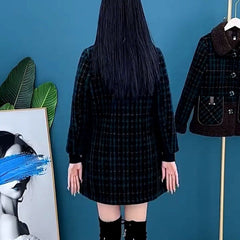 🎁Najlepszy prezent dla kobiet💖✨Gruby pluszowy płaszcz średniej długości dla kobiet