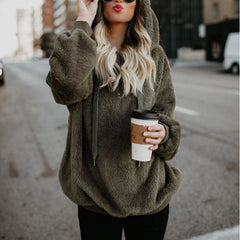 🍂Promocje na wczesną jesień🍂 Modna, ciepła, luźna bluza z kapturem