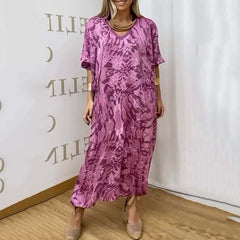 🦋Dwuczęściowy zestaw damskich sukienek na jesień w stylu casual, z nadrukiem