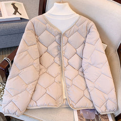 ✨Damska zimowa pikowana kurtka zapinana na guziki