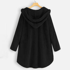 Prosty płaszcz z kapturem