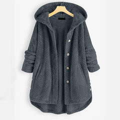 Prosty płaszcz z kapturem