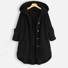 Prosty płaszcz z kapturem