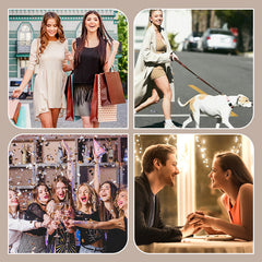 Elegancka sukienka mini w panterkę z okrągłym dekoltem