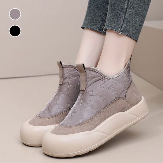 Ciepłe, wodoodporne buty śniegowe z grubą podeszwą