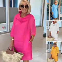 💖 sukienka lniana Domam