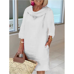 💖 sukienka lniana Domam