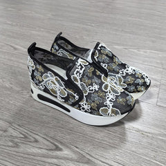 Damskie buty casualowe z siateczki, oddychające, z grubą podeszwą