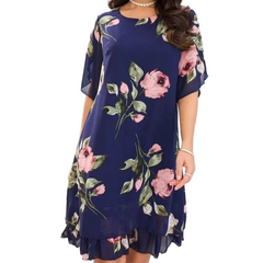 🌺Damska sukienka z nadrukiem w kwiaty