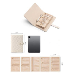 🔥 Gorąca wyprzedaż 50% ZNIŻKI 🔥 Elegancka przenośna torba do przechowywania biżuterii w kratkę