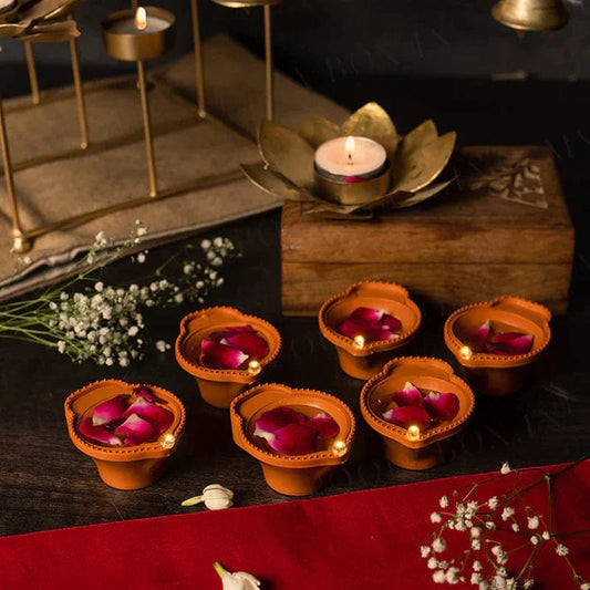 Akhand Jyot Diya (opakowanie 6 sztuk)
