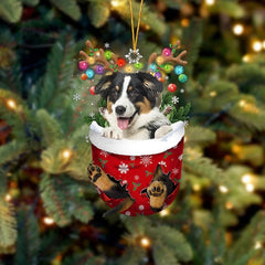 🐶 (2 szt.) Urocza świąteczna ozdoba w kształcie psa w skarpetce🎄