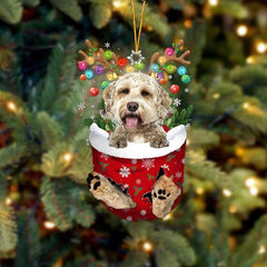 🐶 (2 szt.) Urocza świąteczna ozdoba w kształcie psa w skarpetce🎄