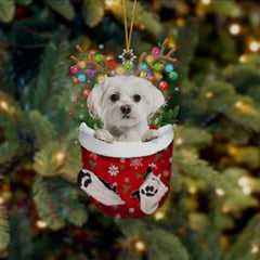 🐶 (2 szt.) Urocza świąteczna ozdoba w kształcie psa w skarpetce🎄