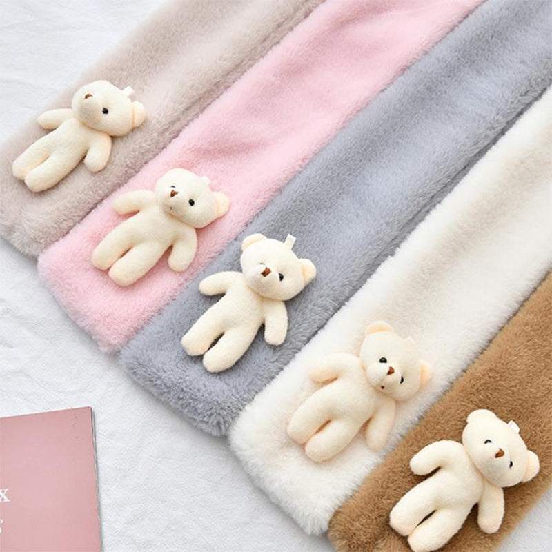 🐻Śliniak pluszowy z uroczym misiem dla dorosłych i dzieci