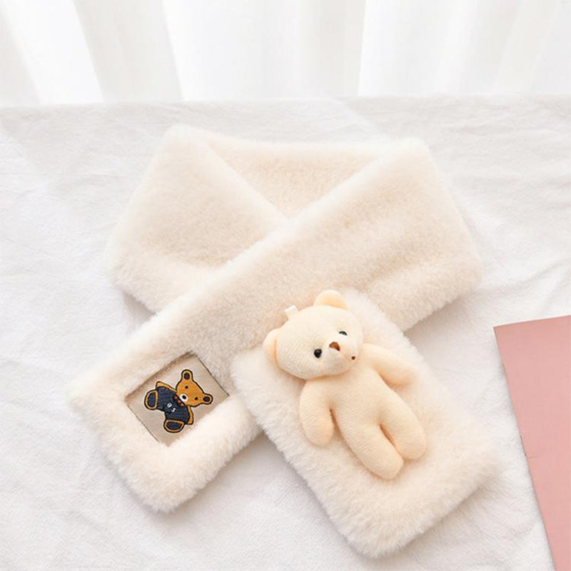 🐻Śliniak pluszowy z uroczym misiem dla dorosłych i dzieci