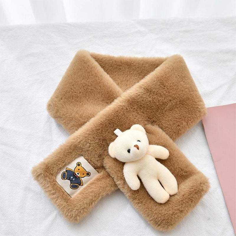 🐻Śliniak pluszowy z uroczym misiem dla dorosłych i dzieci