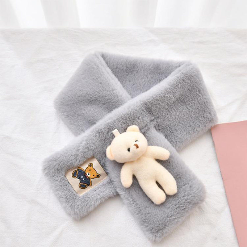 🐻Śliniak pluszowy z uroczym misiem dla dorosłych i dzieci