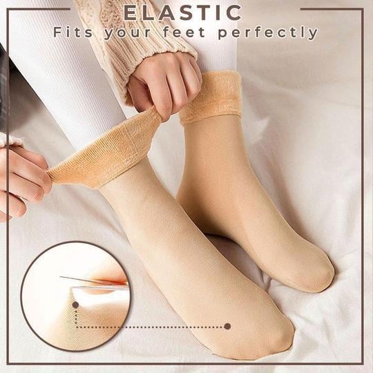 💖Pogrubiające zimowe skarpetki śnieżne z miękkiego aksamitu🧦