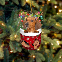 🐶 (2 szt.) Urocza świąteczna ozdoba w kształcie psa w skarpetce🎄