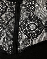 Koronkowy top bez rękawów