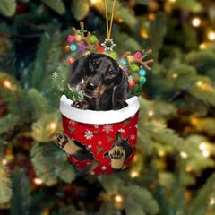 🐶 (2 szt.) Urocza świąteczna ozdoba w kształcie psa w skarpetce🎄