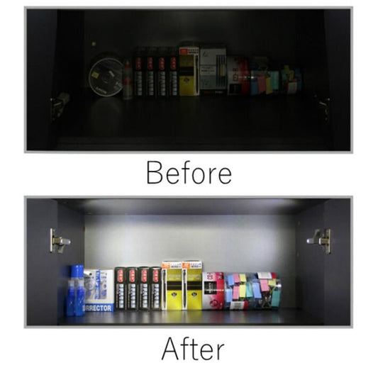 Zawiasowe lampki z czujnikiem LED do kuchni i sypialni (10 sztuk)