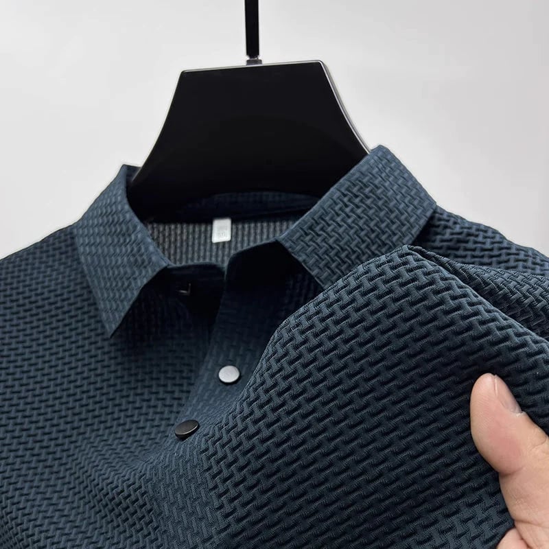 T-shirt z krótkim rękawem z siateczkowego lodowego jedwabiu