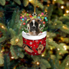 🐶 (2 szt.) Urocza świąteczna ozdoba w kształcie psa w skarpetce🎄