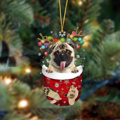 🐶 (2 szt.) Urocza świąteczna ozdoba w kształcie psa w skarpetce🎄