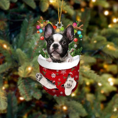 🐶 (2 szt.) Urocza świąteczna ozdoba w kształcie psa w skarpetce🎄