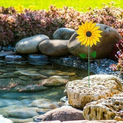 🎉 Kolorowy wiatrak słonecznikowy - do dekoracji na zewnątrz podwórka🌻